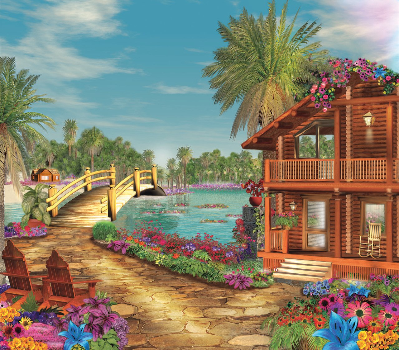 Island Dreams - 300pc Large Format Jigsaw Puzzle By Sunsout