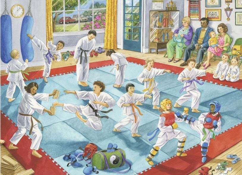 Martial Arts Class - 100pc Jigsaw Puzzle By Ravensburger