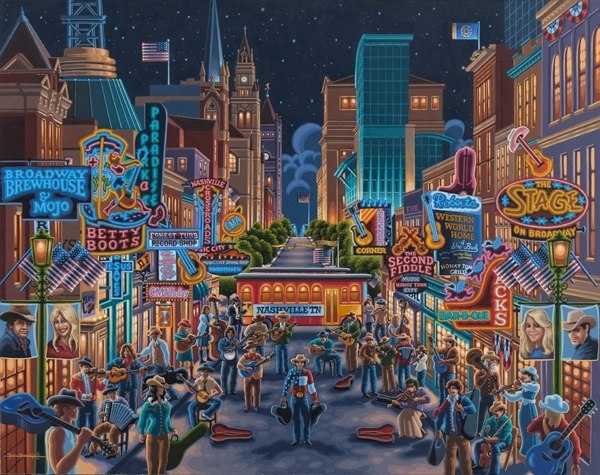 Nashville - 500pc Jigsaw Puzzle by Dowdle