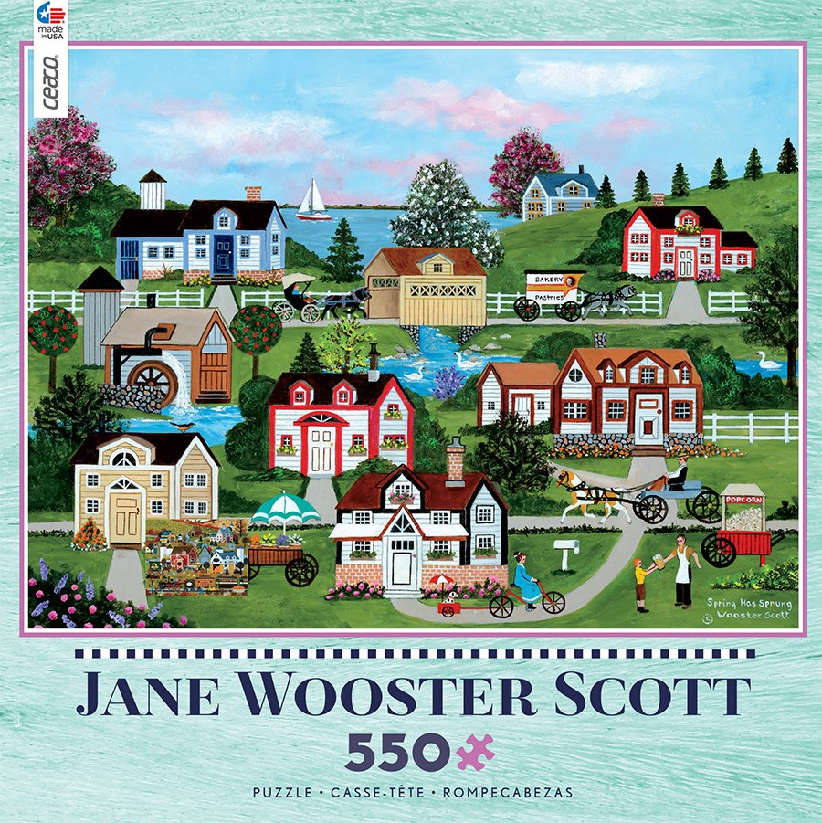 Jane Wooster Scott: Spring Has Sprung - 550pc Jigsaw Puzzle by Ceaco  			  					NEW - image 1