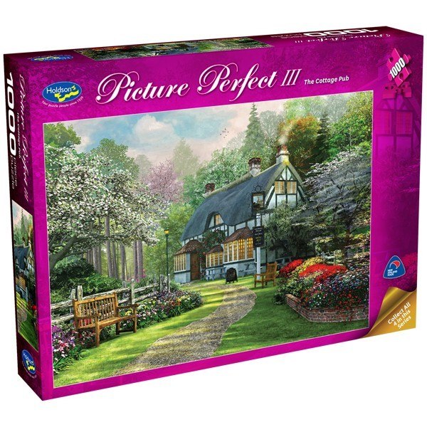 Picture Perfect III: The Cottage Pub - 1000pc Jigsaw Puzzle by Holdson  			  					NEW - image 1