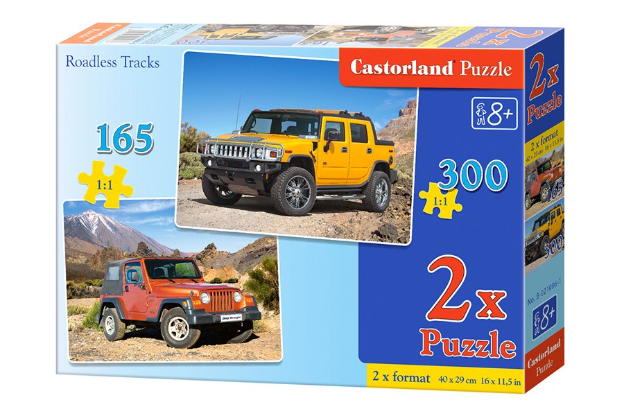 Roadless Tracks - 165pc & 300pc Multipack Jigsaw Puzzles By Castorland - image 1