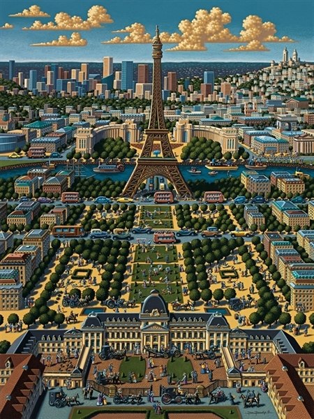 Paris - 500pc Jigsaw Puzzle by Dowdle