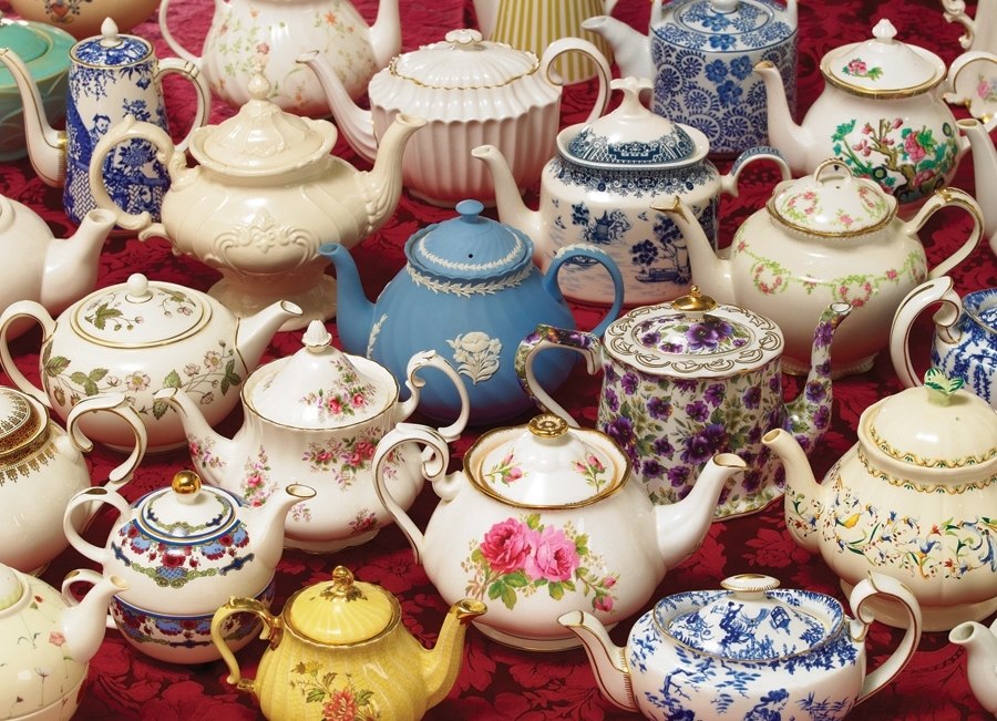 Teapots - 1000pc Jigsaw Puzzle By Cobble Hill  			  					NEW