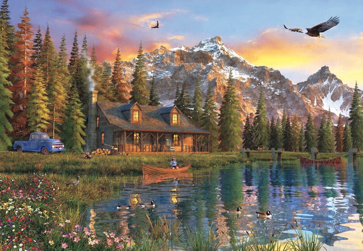 Oldlook Cabin - 2000pc Jigsaw Puzzle by Anatolian
