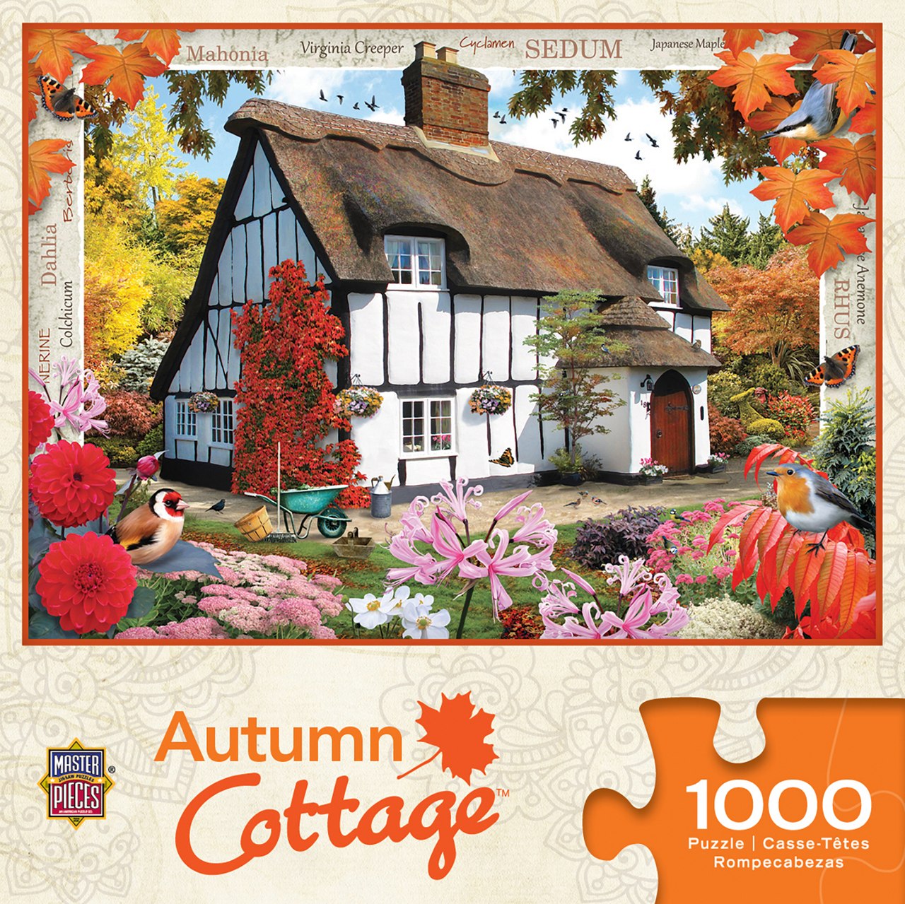 Autumn Cottage - 1000pc Jigsaw Puzzle by Masterpieces  			  					NEW - image 1