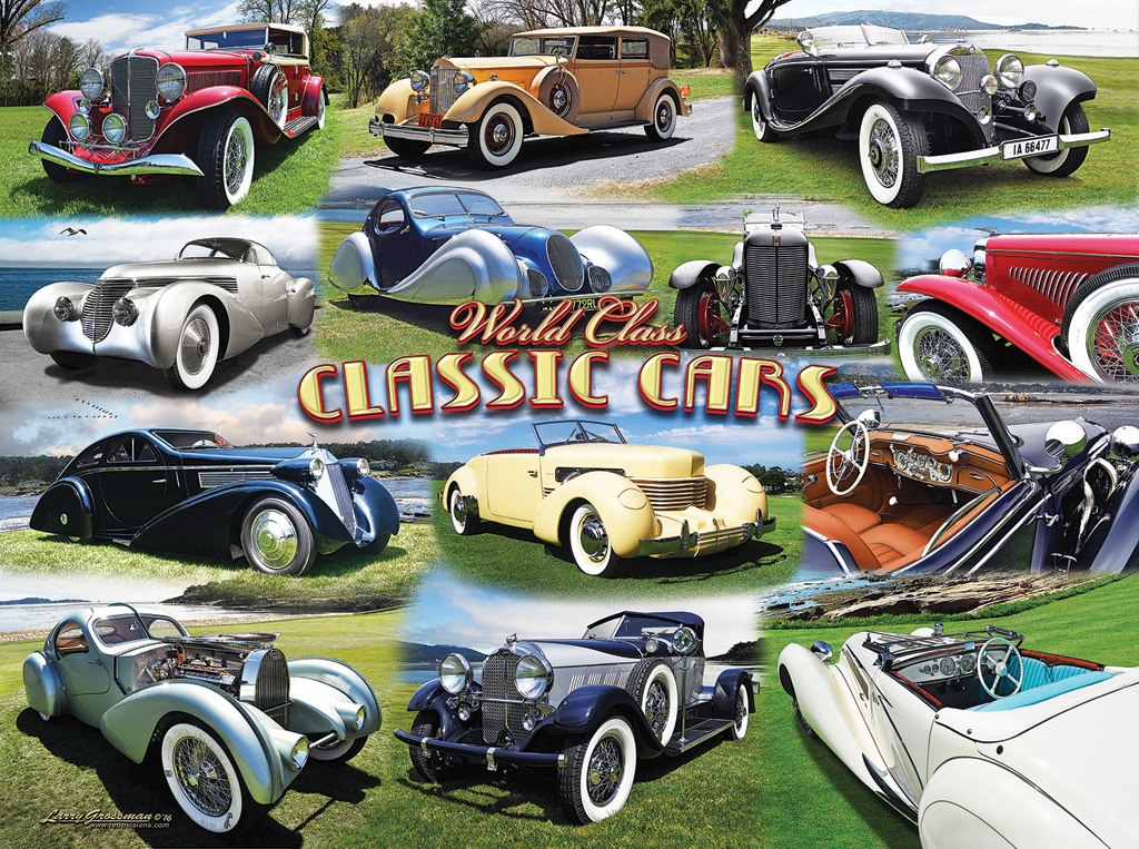 World Class Classic Cars - 1000pc Jigsaw Puzzle by Sunsout