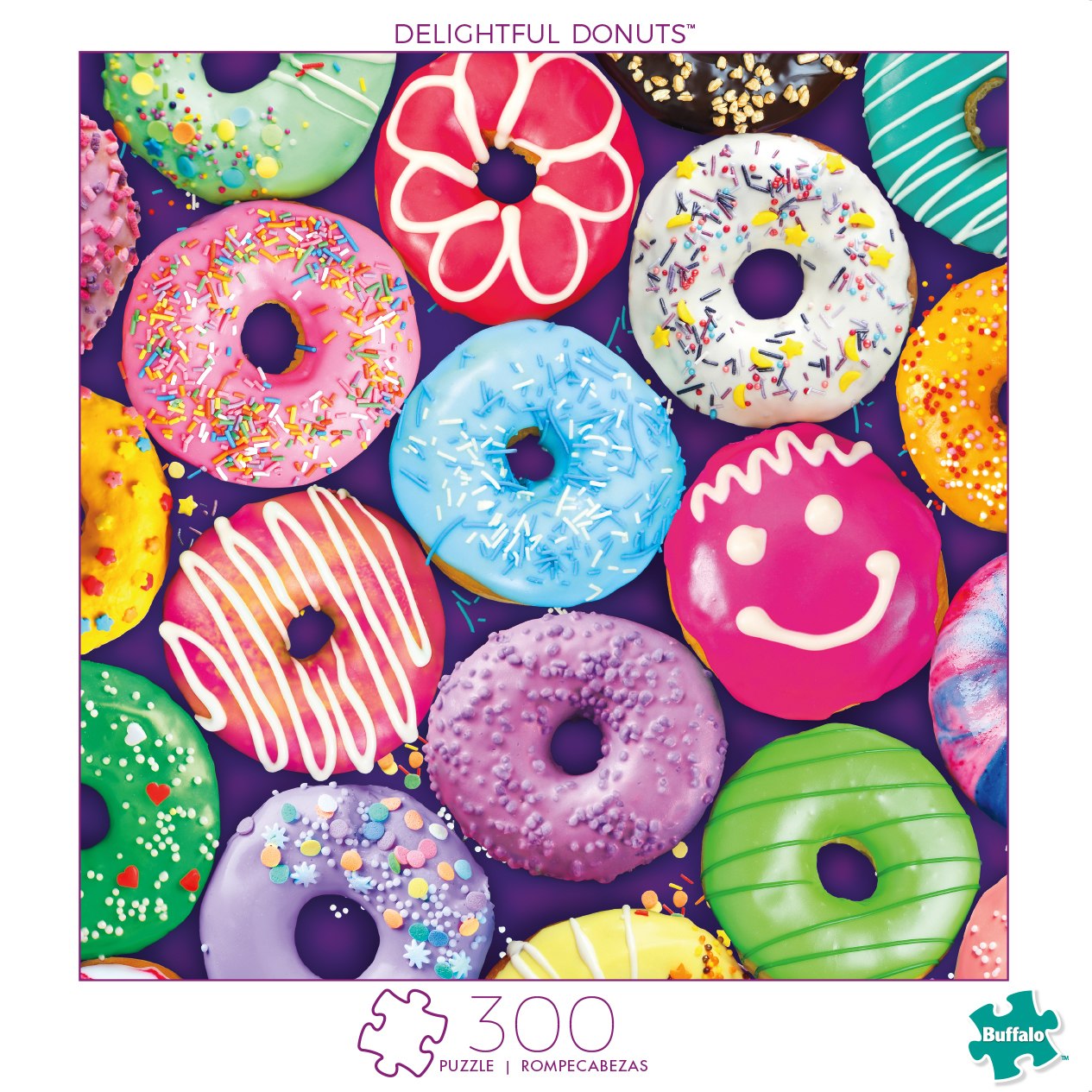 Delightful Donuts - 300pc Large Format Jigsaw Puzzle by Buffalo Games  			  					NEW - image 1