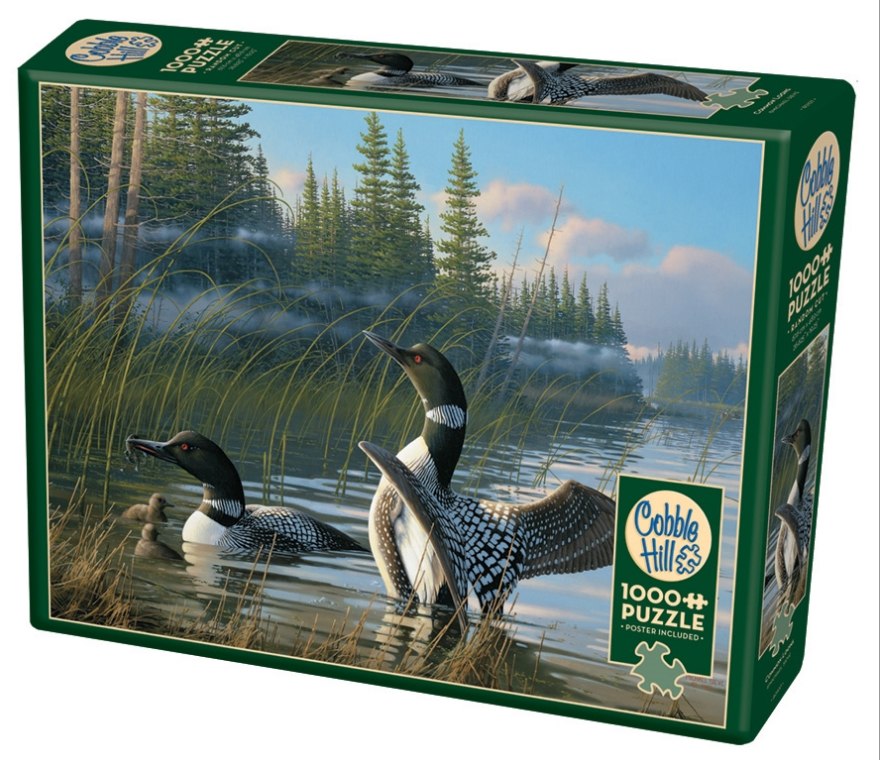 Common Loons - 1000pc Jigsaw Puzzle by Cobble Hill  			  					NEW - image 1