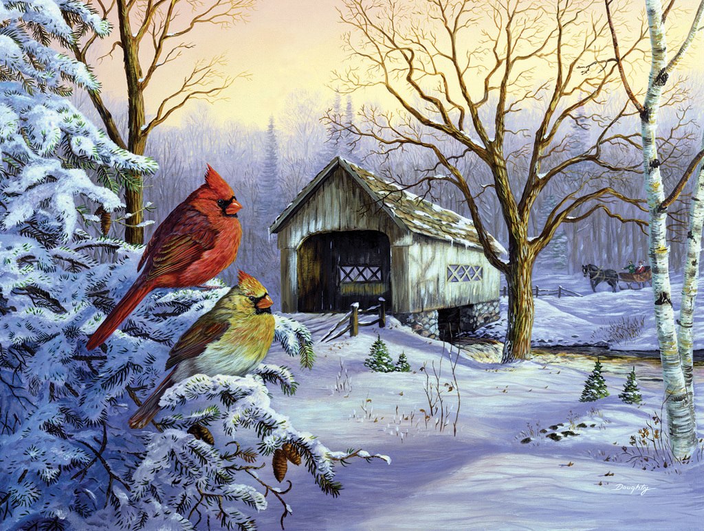 Snowy Haven - 500pc Jigsaw Puzzle by SunsOut