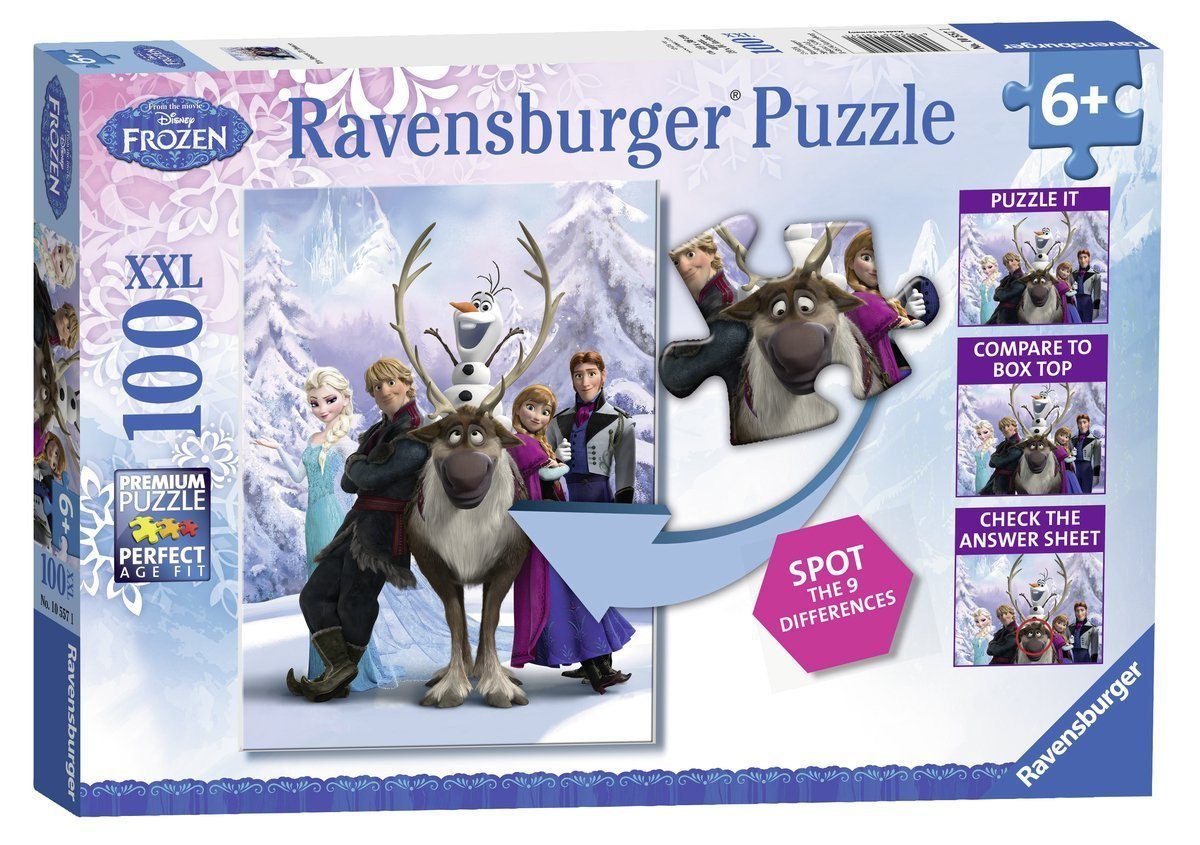 Frozen: The Frozen Difference - 100pc Hidden Changes Jigsaw Puzzle by Ravensburger - image 1