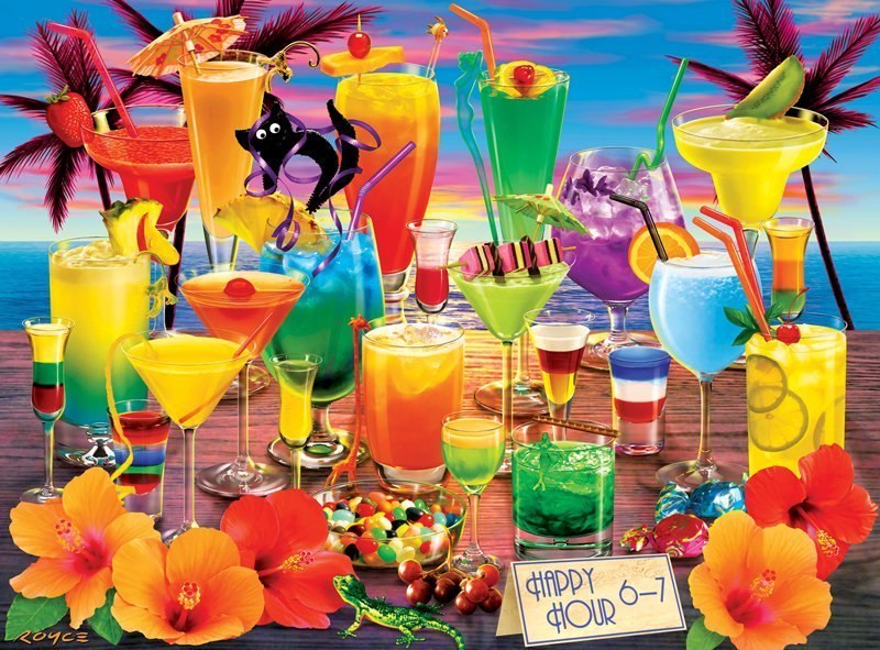 Vivid: HAPPY HOUR - 1000pc Jigsaw Puzzle by Buffalo Games