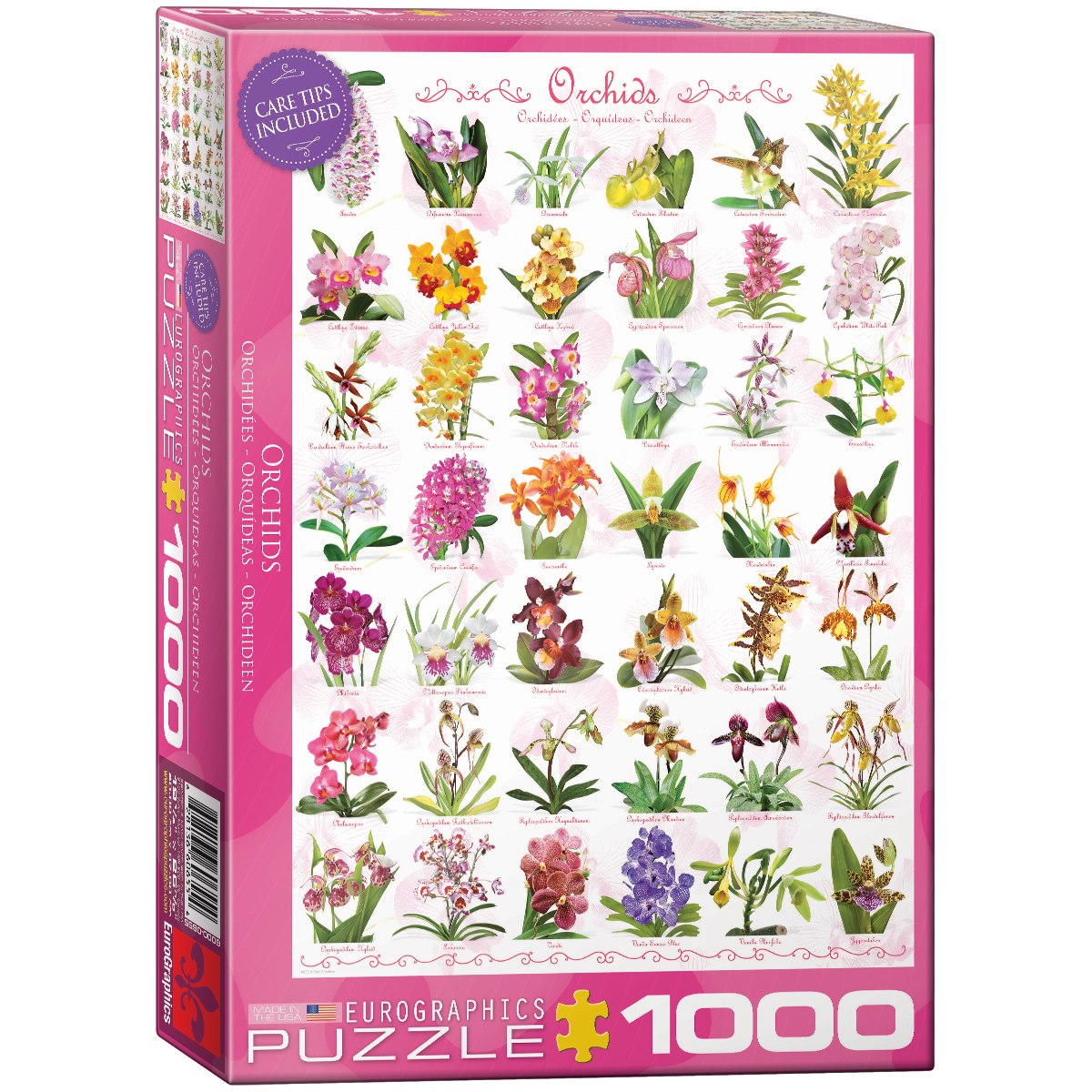 Orchids - 1000pc Jigsaw Puzzle by Eurographics
