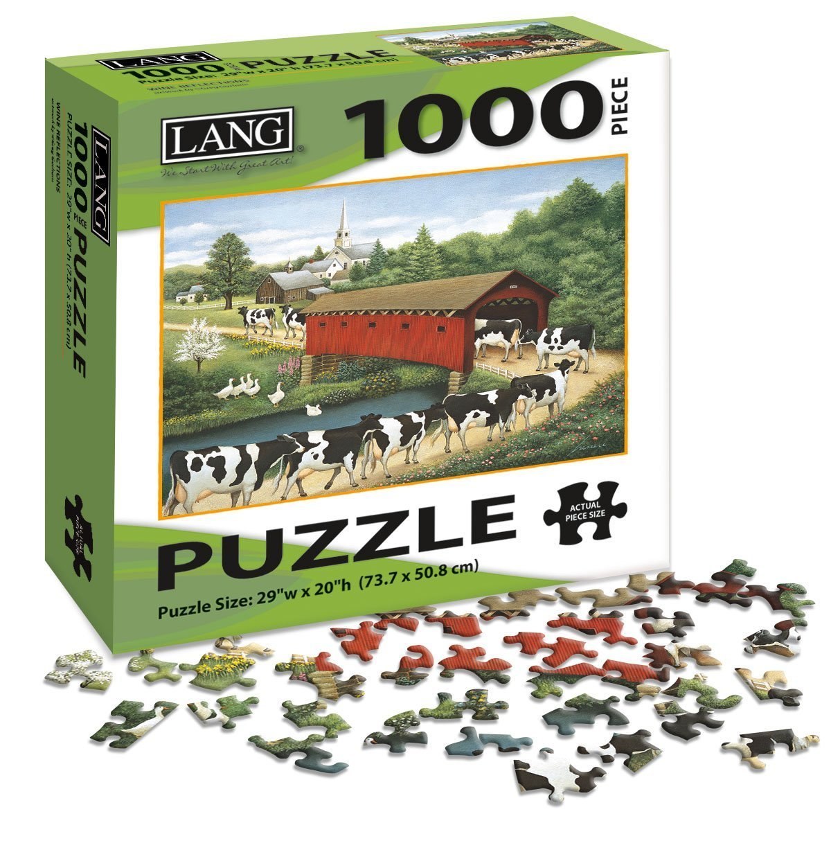 Cows Cows Cows - 1000pc Jigsaw Puzzle by Lang  			  					NEW - image 2