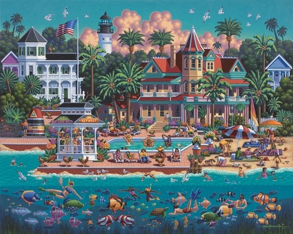 Key West - 500pc Jigsaw Puzzle by Dowdle