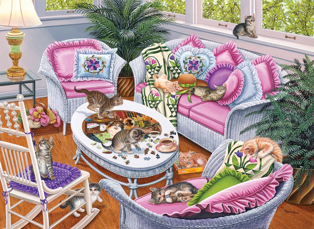 Ten Tabbies - 1000pc Jigsaw Puzzle by SunsOut