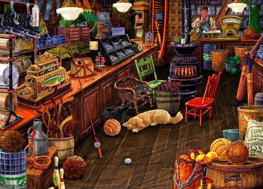 Love to Shop: Walts Sporting Goods - 1000pc Jigsaw Puzzle by Holdson  			  					NEW