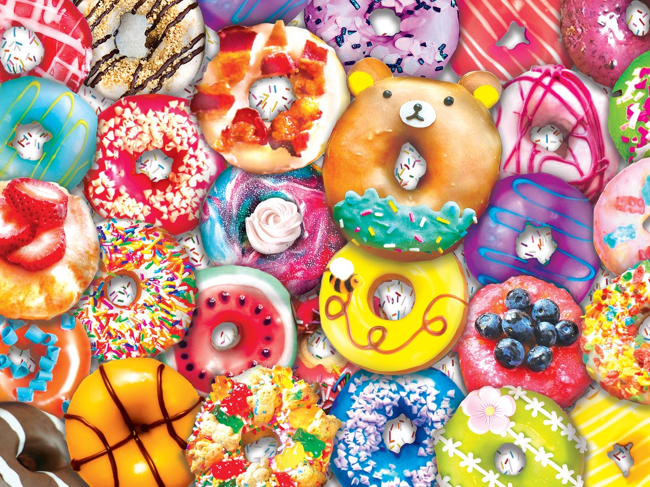 Donut Resist - 300pc EzGrip Jigsaw Puzzle by Masterpieces  			  					NEW