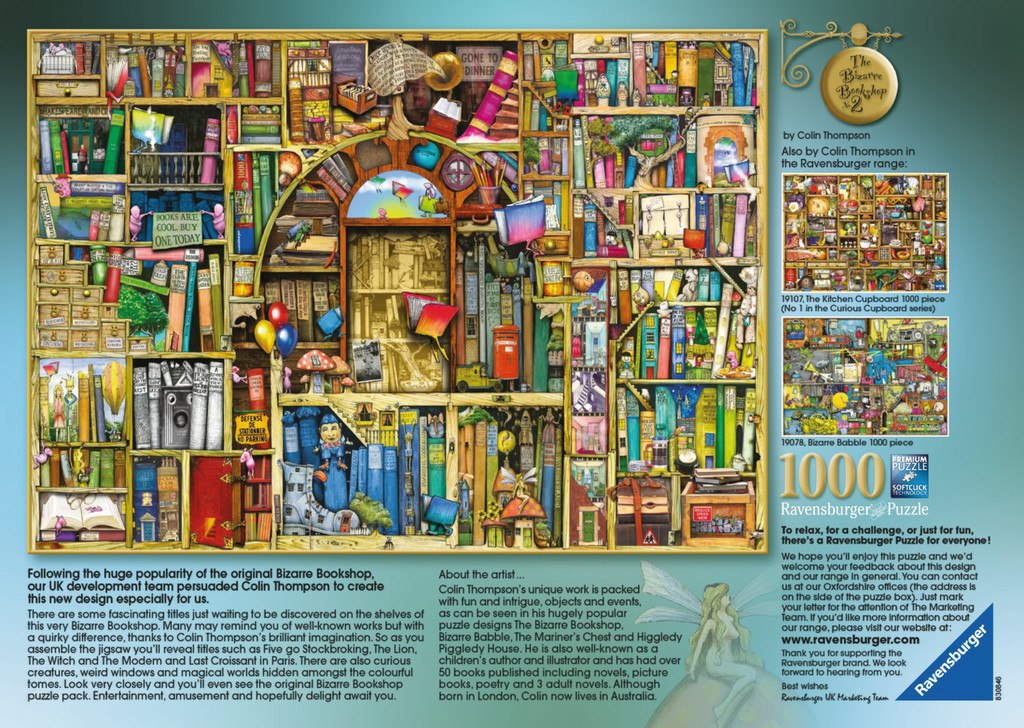 Bizarre Bookshop 2 - 1000pc Jigsaw Puzzle By Ravensburger - image 2