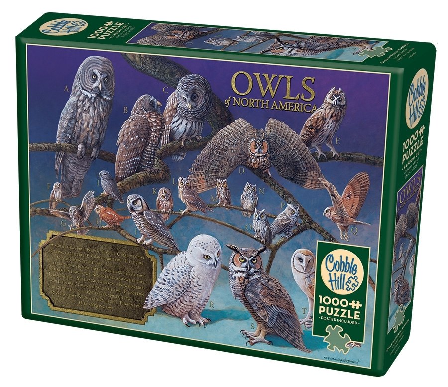 Owls of North America - 1000pc Jigsaw Puzzle by Cobble Hill  			  					NEW - image 3