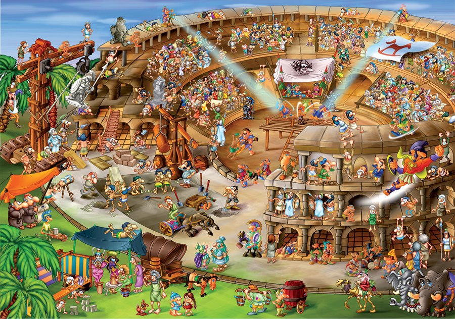 Roman Amphitheatre - 1000pc Jigsaw Puzzle by D-Toys