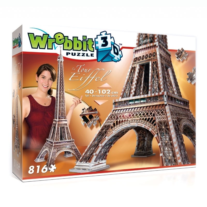 La Tour Eiffel - 816pc 3D Puzzle by Wrebbit