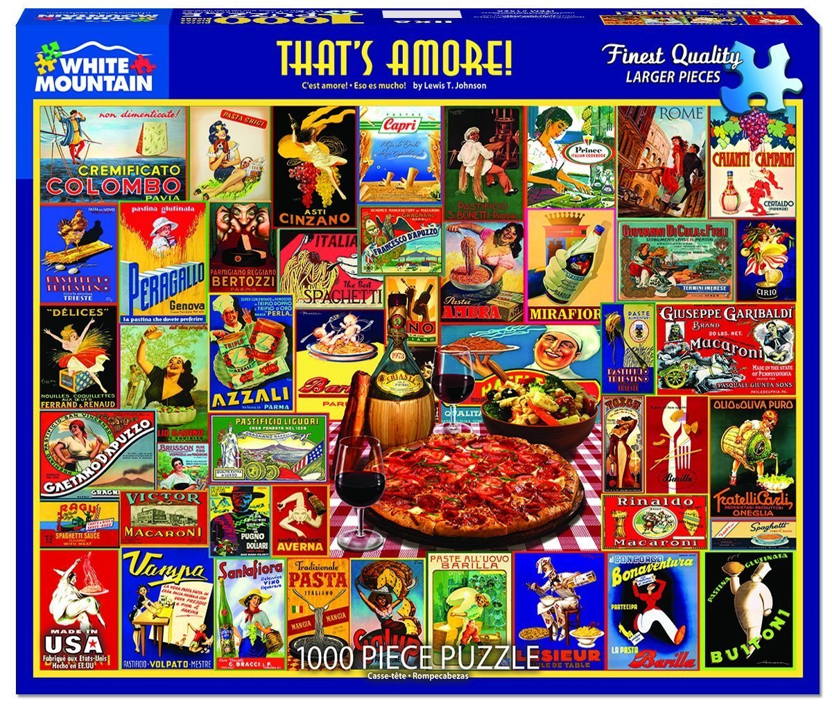 That's Amore - 1000pc Jigsaw Puzzle By White Mountain  			  					NEW - image 1