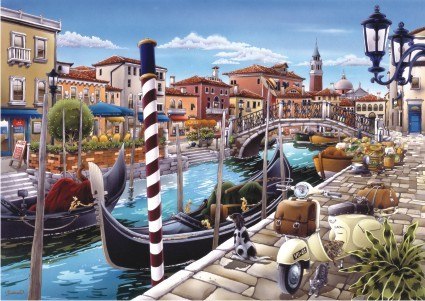 Venetian Canal - 1500pc Jigsaw Puzzle by Anatolian