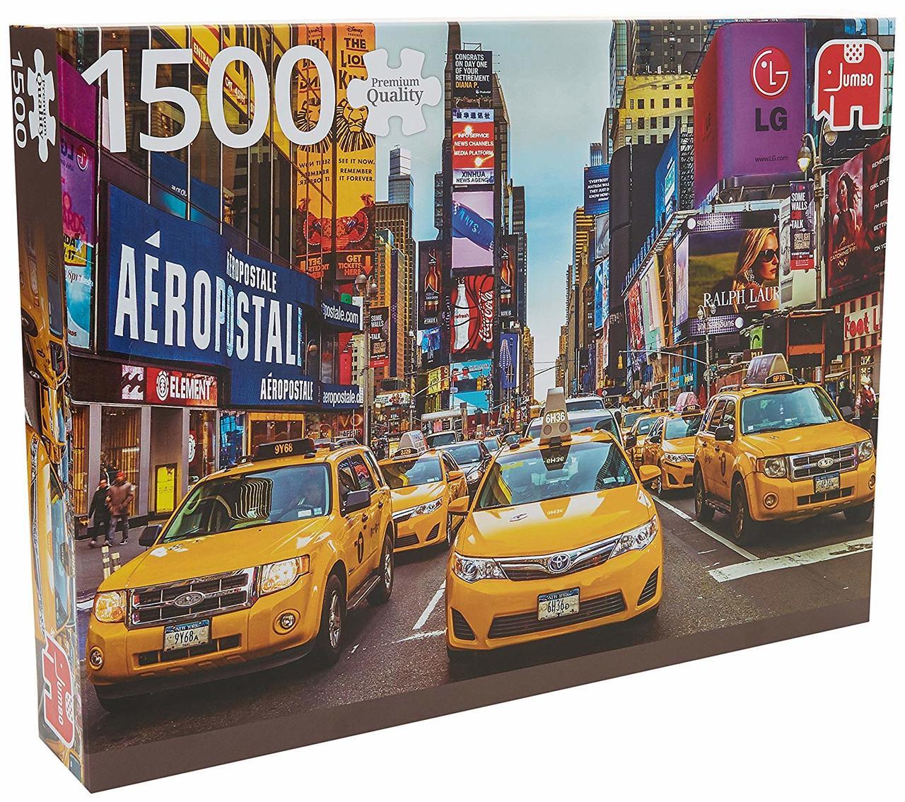 New York Taxi - 1500pc Jigsaw Puzzle By Jumbo  			  					NEW - image 1