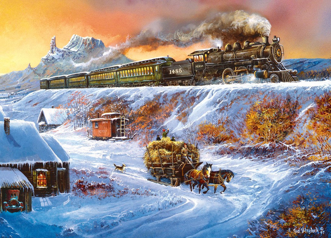 Railways: Coyote Special - 1000pc Jigsaw Puzzle by Masterpieces