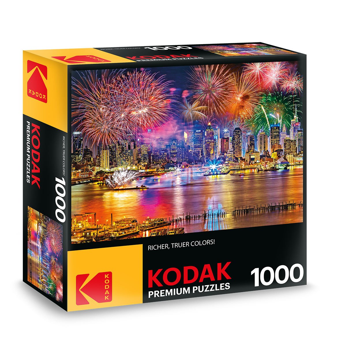 Kodak: Fireworks on the Hudson River - 1000pc Jigsaw Puzzle by Lafayette Puzzle Factory  			  					NEW - image 1