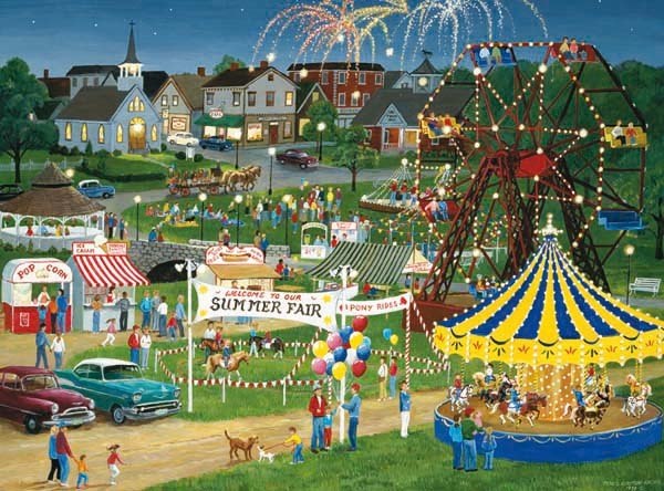 Country Fair - 1000pc Jigsaw Puzzle by Lafayette Puzzle Factory