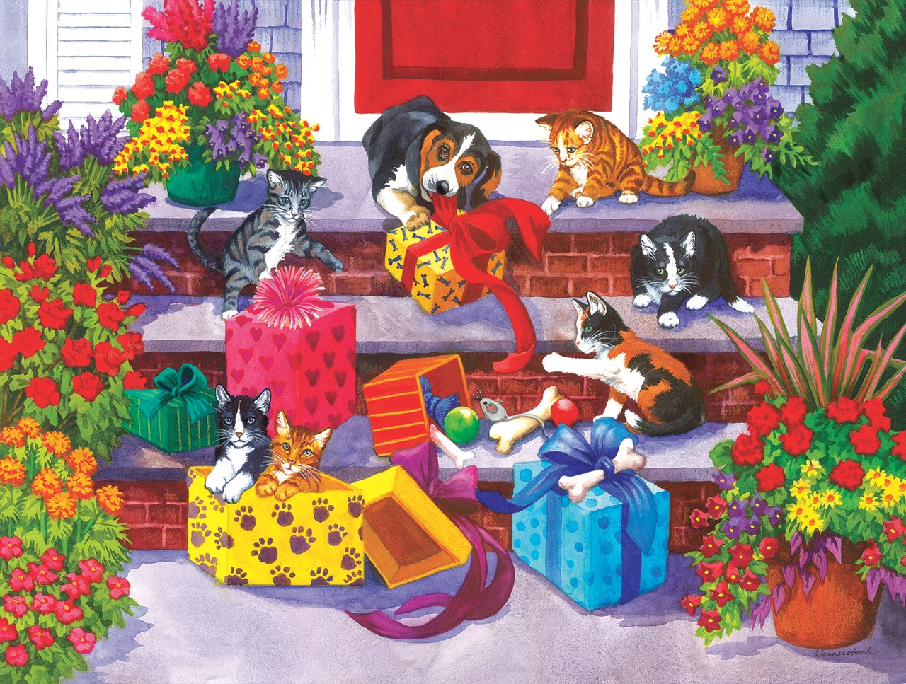 Time for Toys and Treats - 1000pc Jigsaw Puzzle by Sunsout  			  					NEW