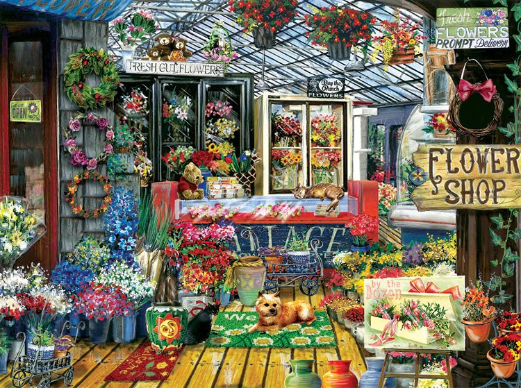 Fresh Flowers - 1000pc Jigsaw Puzzle By Sunsout