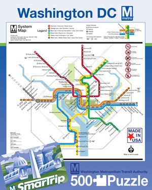 Washington Metro - 500pc Jigsaw Puzzle by New York Puzzle Co.