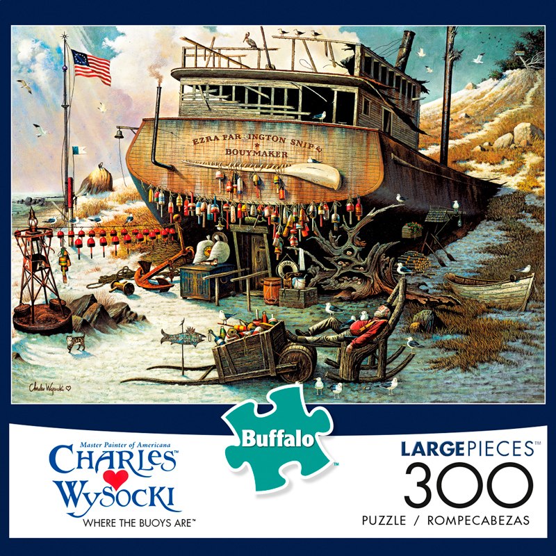 Charles Wysocki: Where the Buoys Are - 300pc Large Format Jigsaw