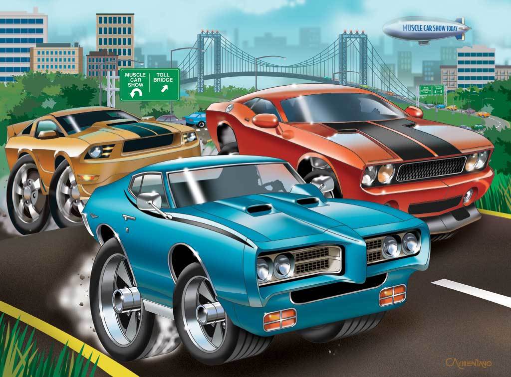 Muscle Cars - 60pc Jigsaw Puzzle By Ravensburger