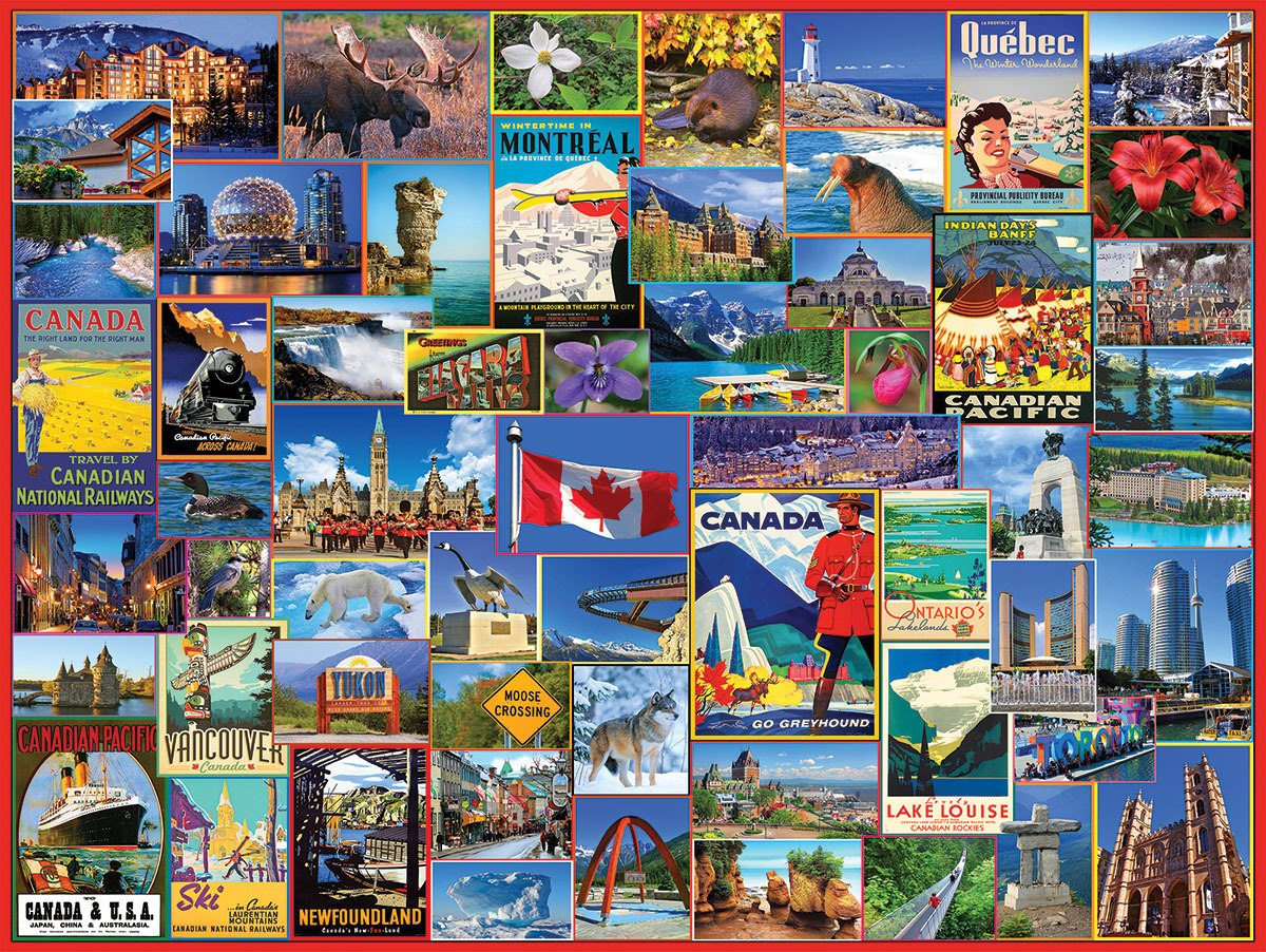 Best Places in Canada - 1000pc Jigsaw Puzzle By White Mountain  			  					NEW