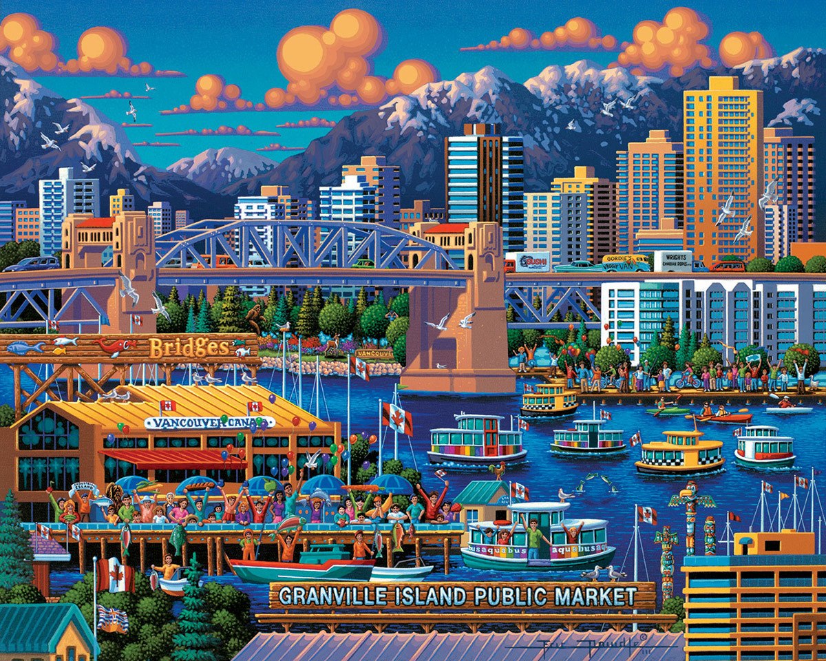 Granville Island - 1000pc Jigsaw Puzzle by Dowdle  			  					NEW