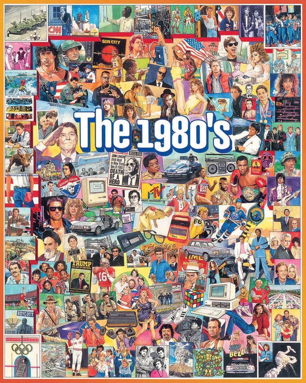 The Eighties - 1000pc Jigsaw Puzzle By White Mountain
