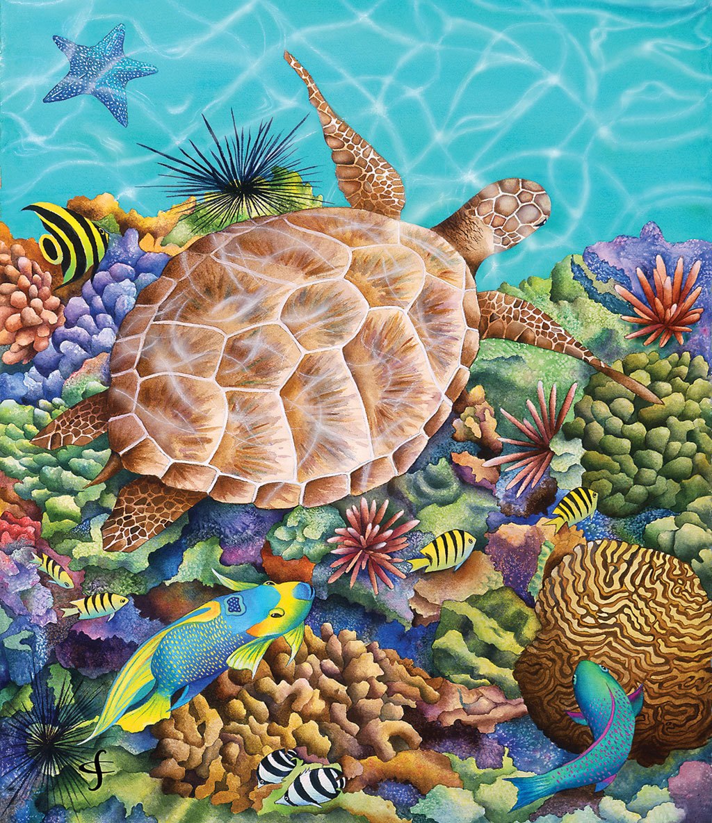 Turtle Pool - 200pc Jigsaw Puzzle by Sunsout
