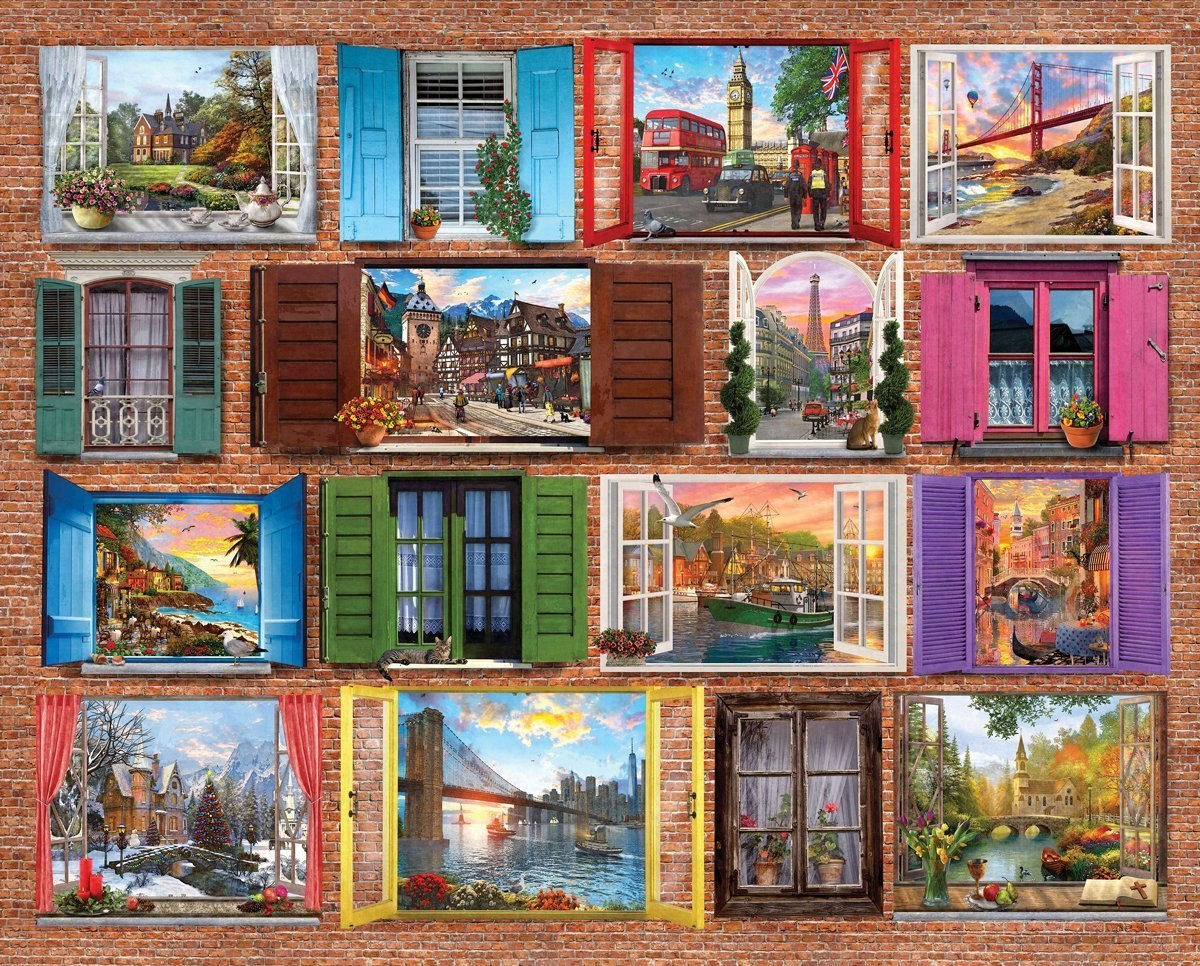 Windows to the World - 1000pc Jigsaw Puzzle By Springbok  			  					NEW