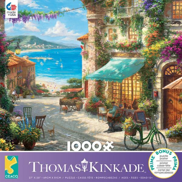 Thomas Kinkade: Italian Cafe - 1000pc Jigsaw Puzzle by Ceaco  			  					NEW - image 1