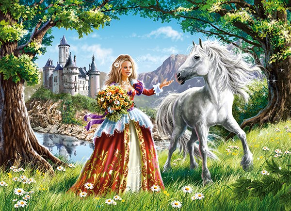 Princess and Her Friend - 60pc Jigsaw Puzzle By Castorland