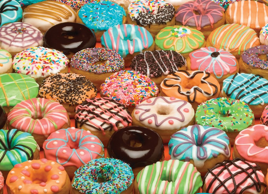 Doughnuts - 1000pc Jigsaw Puzzle by Jack Pine