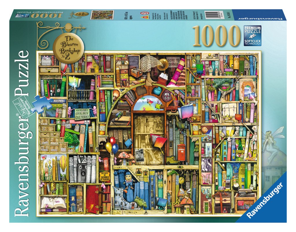 Bizarre Bookshop 2 - 1000pc Jigsaw Puzzle By Ravensburger - image 1