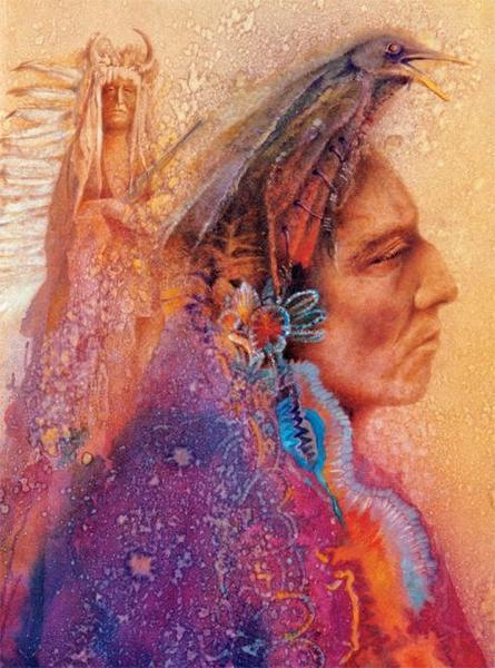 Native Spirit: Soul Crow - 1000pc Jigsaw Puzzle by Ceaco  			  					NEW