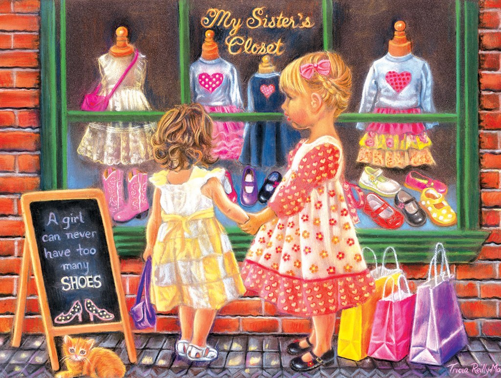 My Sister's Closet - 500pc Jigsaw Puzzle by Sunsout - image main