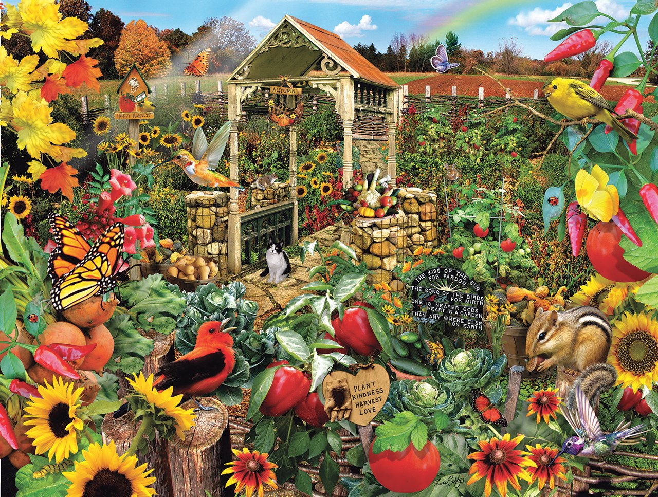 Community Garden - 500pc Jigsaw Puzzle by Sunsout  			  					NEW