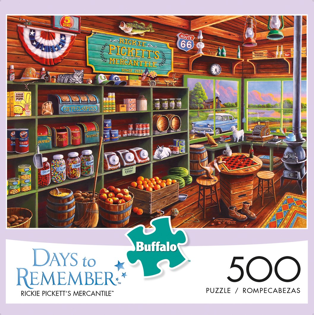 Rickie Pickett's Mercantile - 500pc Jigsaw Puzzle By Buffalo Games - image 1